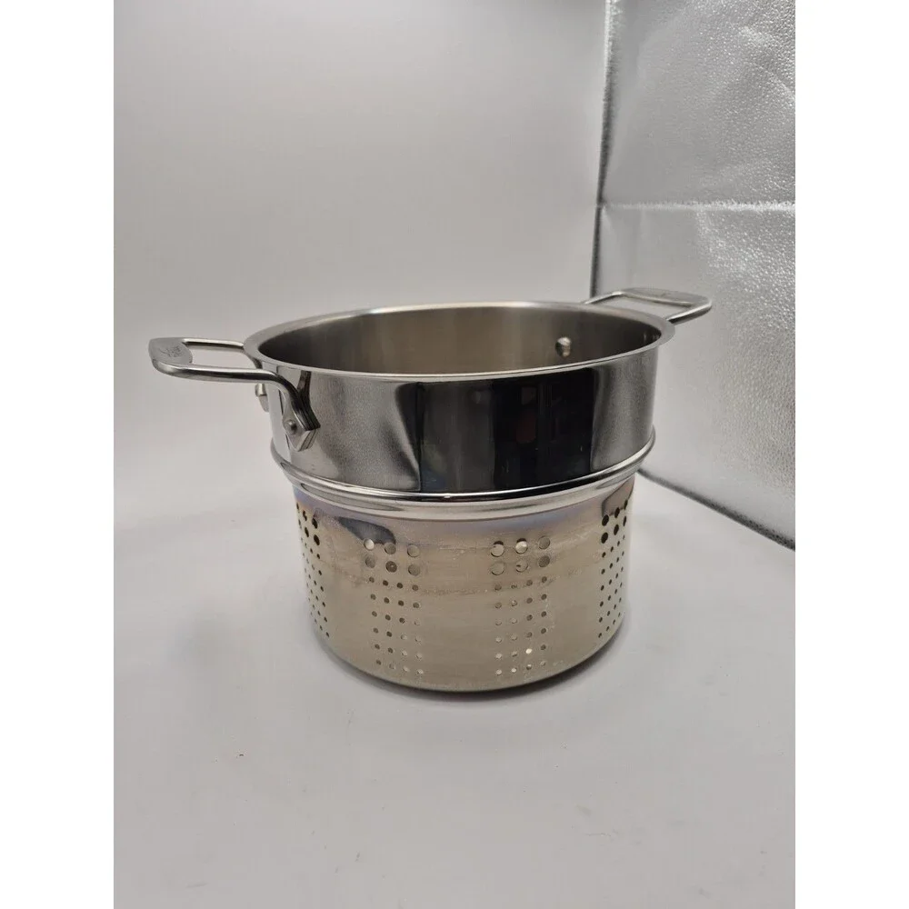 All-Clad Stainless Steel Pasta Strainer Colander Pot Insert 7